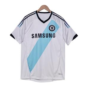 Wholesale Chelsea 2012-2013 Season Away Fan Football Shirts Retro Blue And Black Stripes Replica from china suppliers