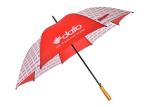 Double U Ribs Metal Frame Promotional Gifts Umbrellas , Golf Style Umbrella