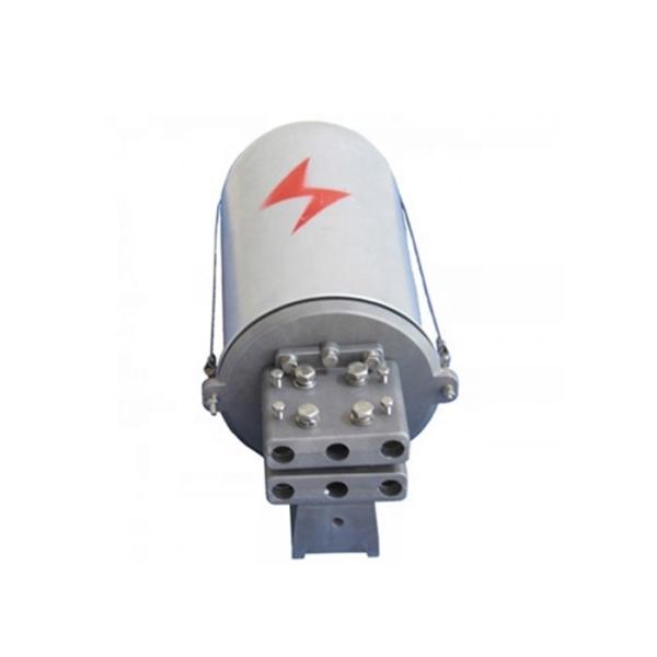 Aluminum Alloy Metal Joint Box for 2 In 2 Out Cable Ports 48 Cores Pole Aerial