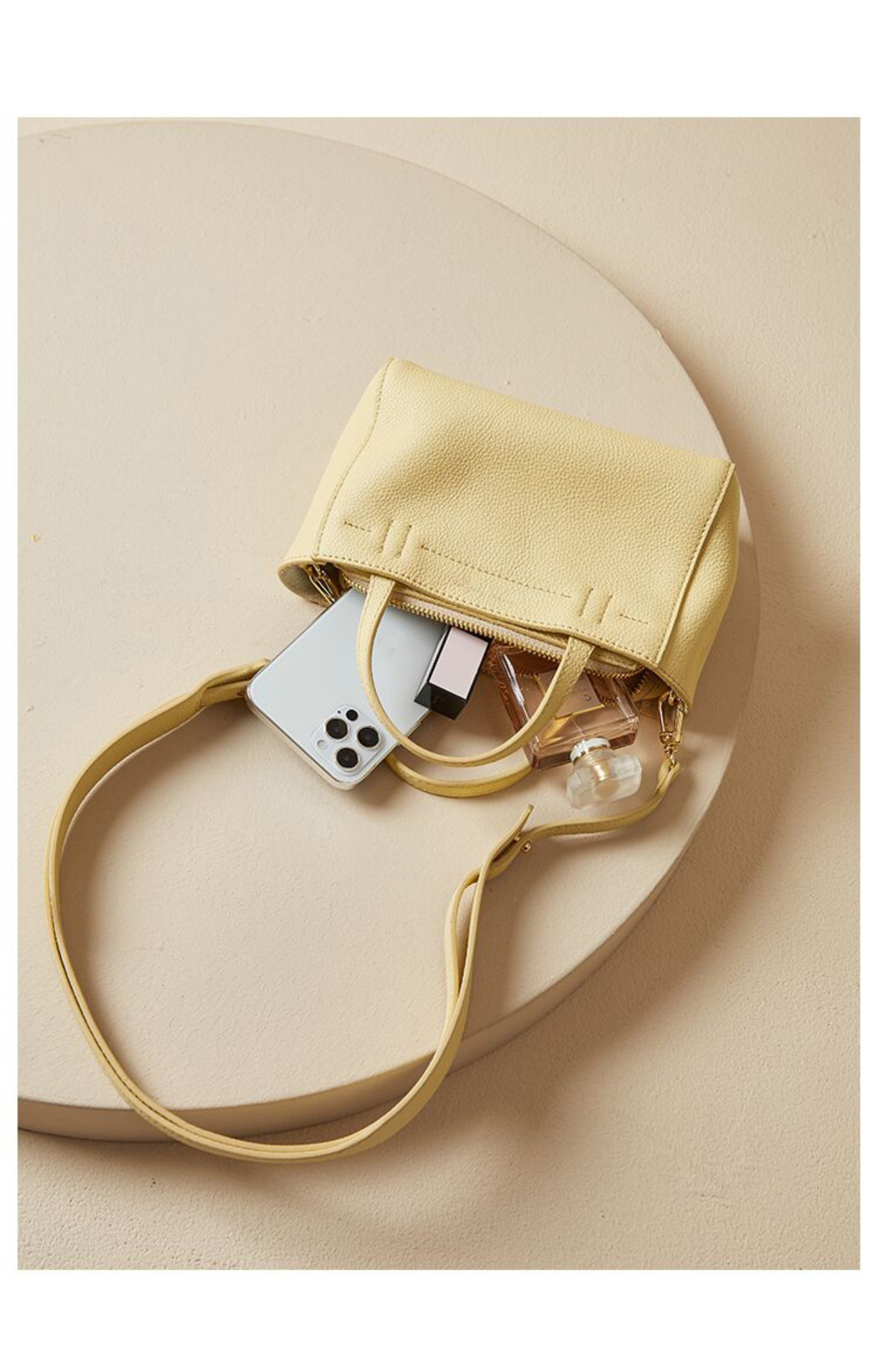All Seasons Mini Tote in First Layer Cowhide Portable and Fashionable Handbag for Women