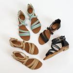 BS058 Wedge Heel Sandals Women 2020 Summer New Style European And American Open