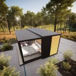 Hotel Fully Furnished Shipping Container Home Modern Style Prefab House with