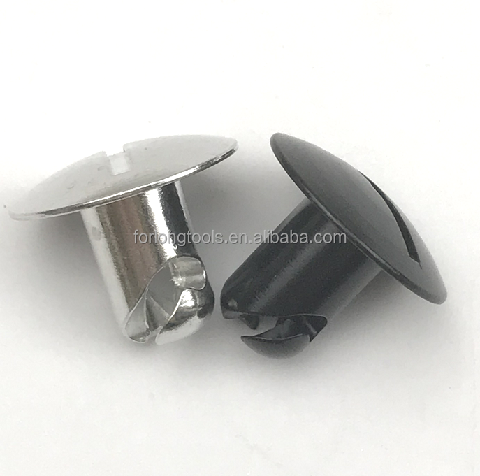 Universal Car Fitment Dome Head Aluminum Buttons Quarter Turn Dzus 7/16 x .500 with 1inch Head Versatile and Long-Lasting