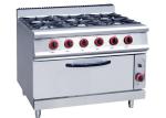 Commercial Cooking Lines , Free Standing 4 / 6 American Burners Gas Range With