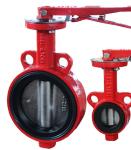 Industrial Wafer Type Butterfly Valve With Lever Operator DN40 - DN1200