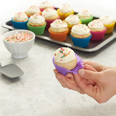 Multicolor Silicone Muffin Liners Reusable Bulk Kitchen Supplies