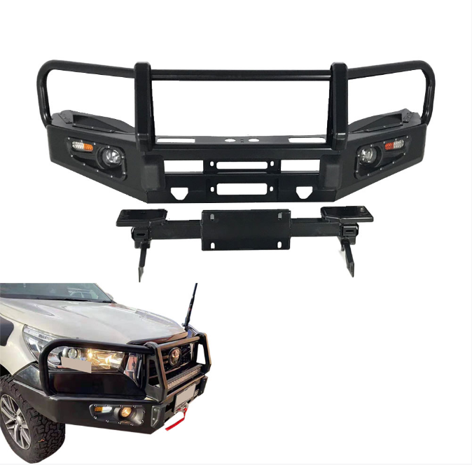 Front Bumper for 2008-2015 Hilux Universal Automotive Steel Bull Bar Protective Car Bumper