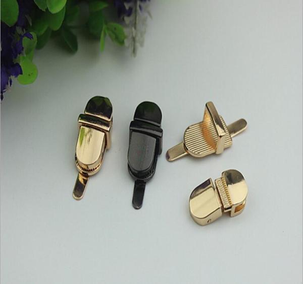 Women Handbag accessories Gunmetal Color Metal Twist Lock Duck Tongue Button