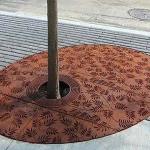 Outdoor Corten Steel Tree Grating Street Metal Tree Protection Grate Tree Grills