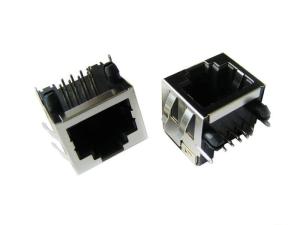 Wholesale RJ45 connector +EMI 1x1 90° from china suppliers