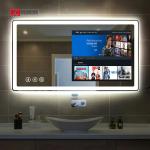 JCVISION Hotel Home Touch Screen Mirror TV Android LED Smart Bathroom Mirror