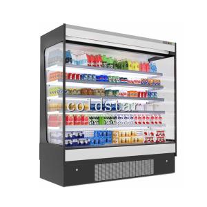 Wholesale Supermarket milk chiller open multi-deck refrigerator fruit display stand for sale from china suppliers