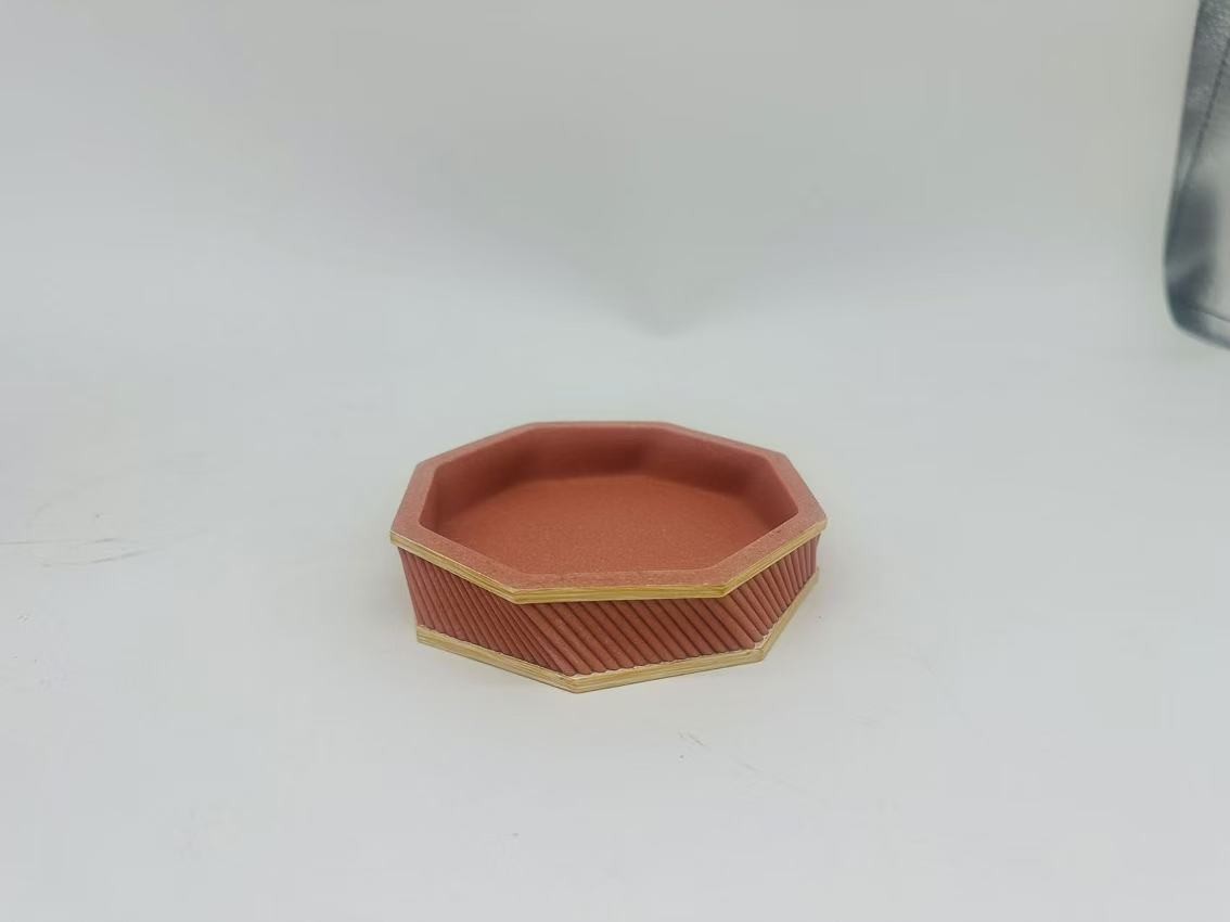 4pcs Sand Stone Bathroom Accessories Set Round With Swirl Stripe Toilet Bowl Brush Hand Soap Bottle