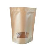 sac en papier kraft brun avec fenetre depolie