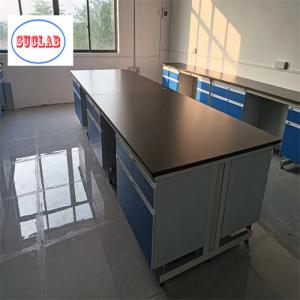 Wholesale Steel Wood Chemistry Lab Workbench Laboratory Furniture Malaysia DTC105 DEG Hinges Fire Resistant For Safety Operations from china suppliers