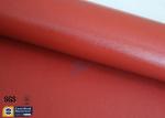Welding Fiberglass Fire Blanket Sparks Protection Red Silicone Coating 0.8MM