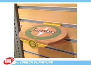 Wholesale Engraved Logo Round MDF Wood Display Accessory Customized , SGS ISO from china suppliers