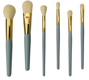 Wholesale Skin Like Face 6pcs Light Blue Beauty Brushes Set For Makeup from china suppliers