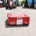 Material 15 Tons Trackless Electric Flat Car 20m/Min Dc Motor Remote Control