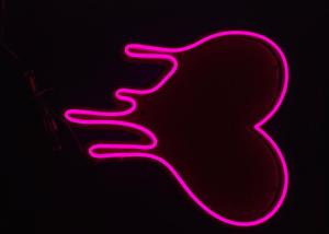 Wholesale Vasten pink melt heart neon sign 12V silica gel led neon sign from china suppliers