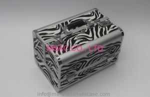 Wholesale Silver Aluminium Beauty Case / Durable Metal Makeup Box For Tool Packing from china suppliers