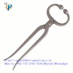 Bovine nose clamp , nose lead , nose tongs , nose grip , bulldog , bull-holder