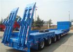 3/4 Axles Heavy Duty Low Bed Semi Trailer Steel Material High Load Capacity