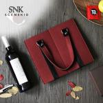 Custom Felt Material Outdoor Beer Cooler Wine Bottle Sleeve