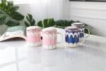 Solid Color Promotional 86mm Dia Insulated Unique Ceramic Coffee Mugs
