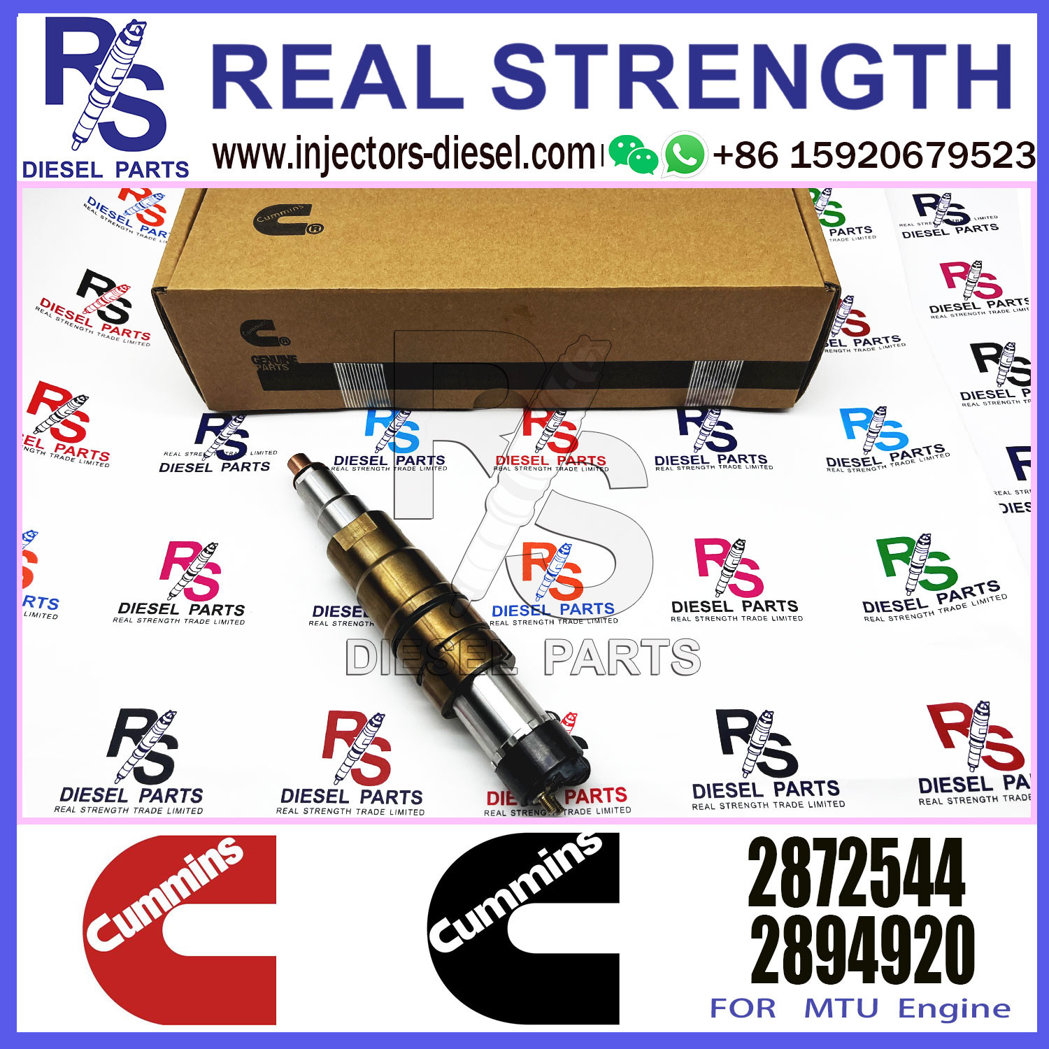Diesel Fuel Injector 4326959 2872284 2897320 2872544