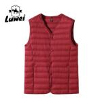 V Neck Bubble Vest Jacket Polyester Lightweight Outdoor Sport Waistcoat