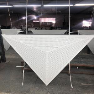 Wholesale 1200x1200x1200mm Aluminum Metal Ceiling Clip In Metal 3D Triangle Ceiling from china suppliers