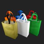 Non woven storage business gift bag die cut tote bags polypropylene custom