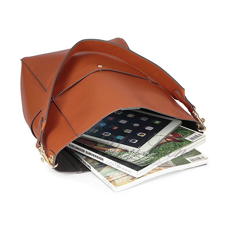 Premium Tote Shoulder Bag vegan leather bucket bag