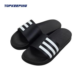 Wholesale Custom Logo Stripe Summer Pvc Odm Sliders Slippers For Men from china suppliers
