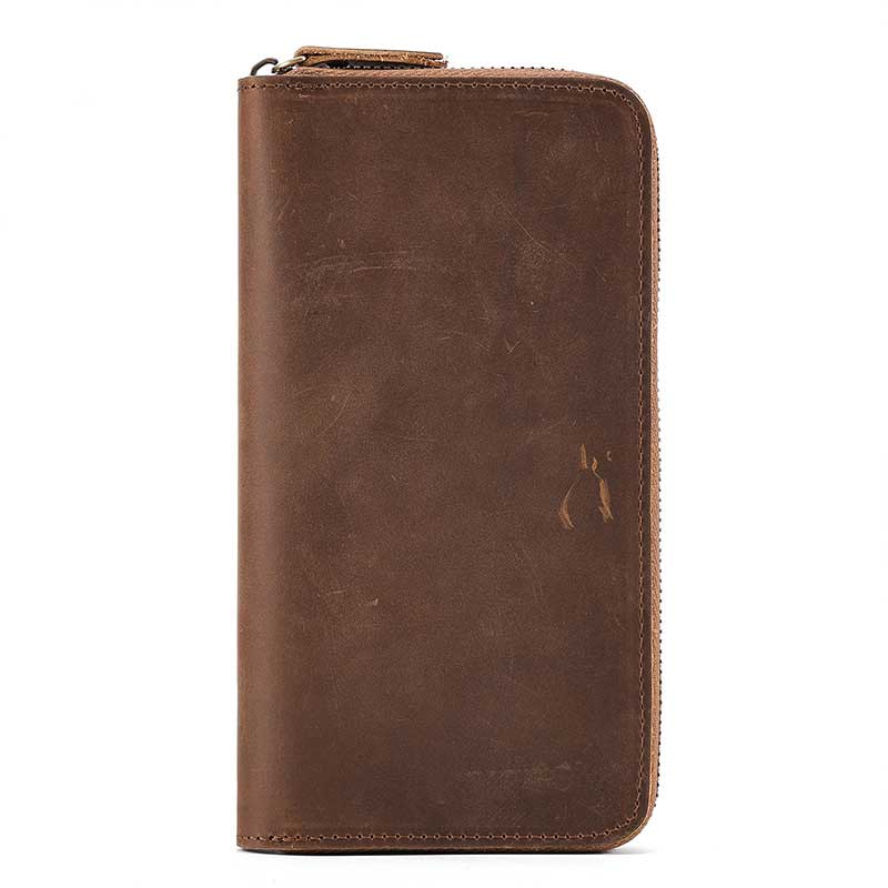 Business Retro Ulti-Card Holding Wallet With Zipper Perfect for Daily Life
