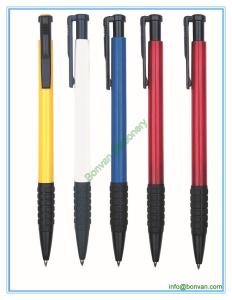 Wholesale advertising hotel ball point pen with rubber grip from china suppliers