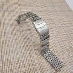 Butterfly Buckle Stainless Steel Watch Band , 24mm Metal Watch Strap