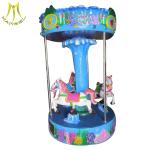 Hansel portable carnival rides fiber glass children carousel horse rides for