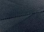 160GSM 82% Elastic Nylon Fabric Stretchy Knitting For Swimwear Black