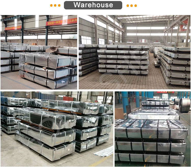 0.35mm 0.4mm 0.45mm Thickness Regular Spangle Full Hard Galvanized Roofing Sheet for Building Construction