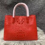 Authentic Alligator Skin Female White Purse Lady Three-way Handbag Genuine