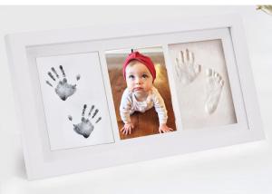 Wholesale Colorful Ink Baby Newborn Hand And Footprint Kits With Wooden Material from china suppliers