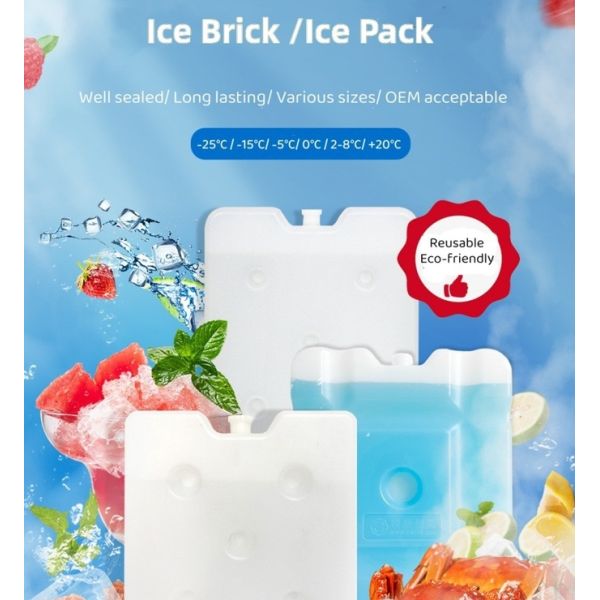 Reusable Ice Block Freezer Ice Pack For Camping Ice Creame Cooling Storage Support Customize