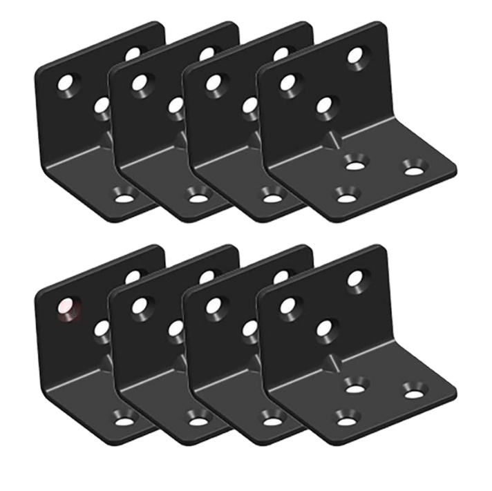 Custom Zinc Plated Carbon Steel Angle Bracket Galvanized Metal Steel Wood Connector Angle Corner Brackets