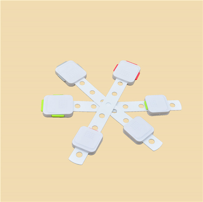 No Tools Needed Baby Safety Drawer Locks White Square Long Shape Easy To Install