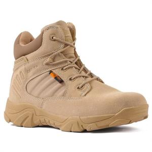 Wholesale Camouflage Military Boots, Men'S Military Tactical Work Boots Side Zipper Leather Motorcycle Combat Boots (6-8 Inches) from china suppliers