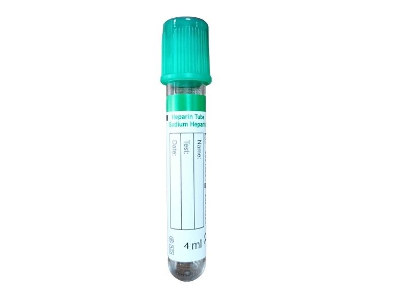 Green Top Customized Size Vacuum Blood Collection Tube For Hospital Use