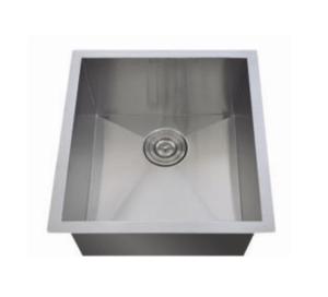 Wholesale 304 Grade Single Bowl Square Handmade Kitchen Sink 400*400*200mm from china suppliers