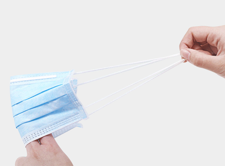 Earloop 3 Ply Disposable Face Mask Anti Pollution For Personal Protective